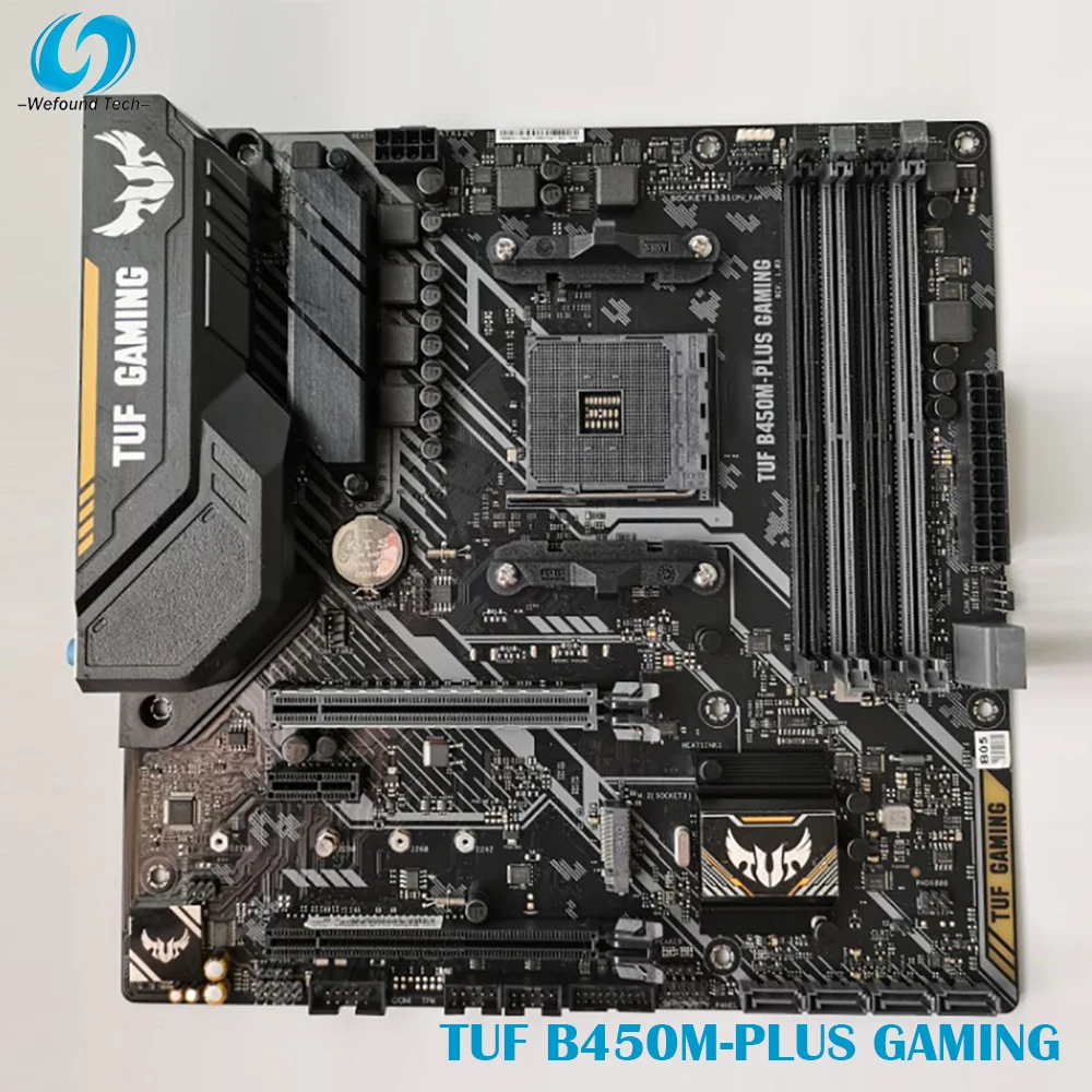 

TUF B450M-PLUS GAMING For ASUS Desktop Motherboard B450 AM4 128GB DDR4 USB3.1 PCI-E3.0 Tested Fast Ship