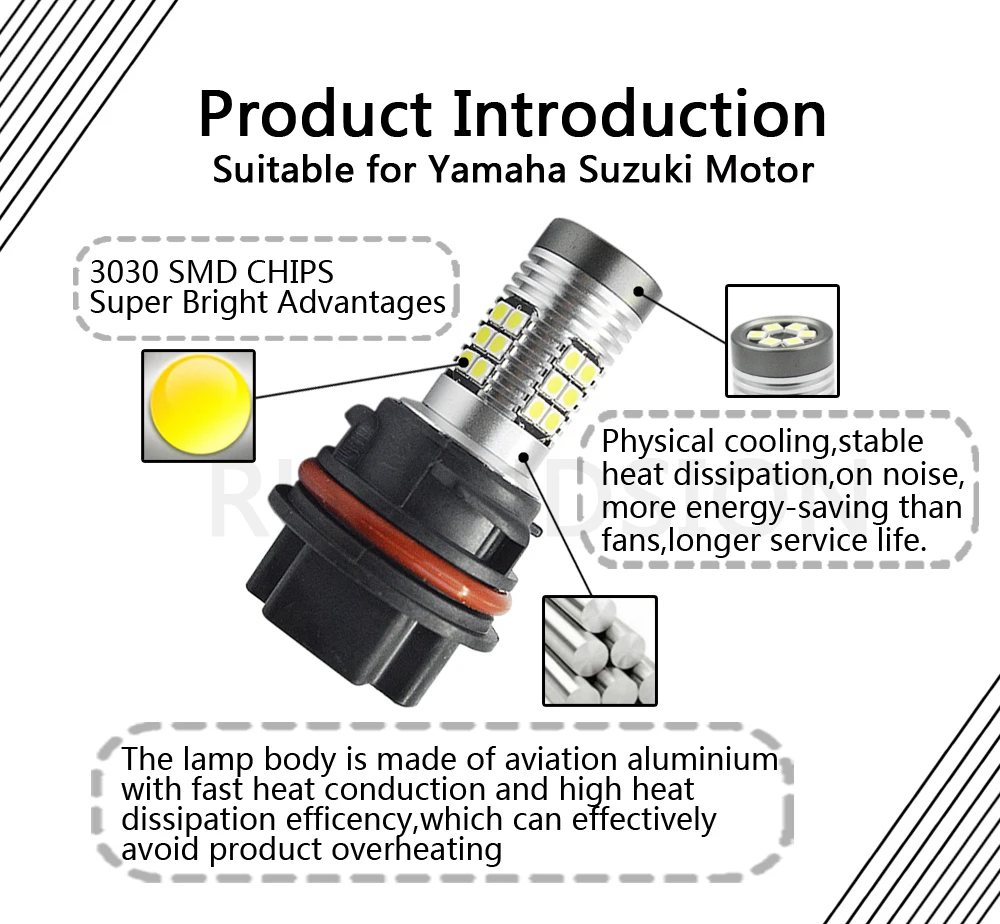 1 шт. 3030 56SMD головсветильник лампа для мотоцикла PH11 9014 10-30 в 8 Вт/6 Вт Мотоцикл Скутер