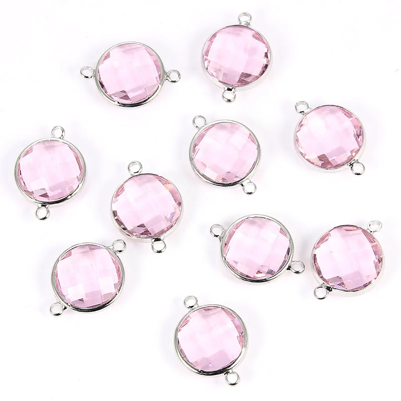 10pcs14mm коричневый черный многоцветный круглый сплав кристалл ювелирный