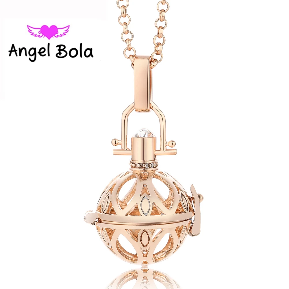 Ажурная клетка с ангельским шаром на удачу Мексиканский кулон подарок для женщин