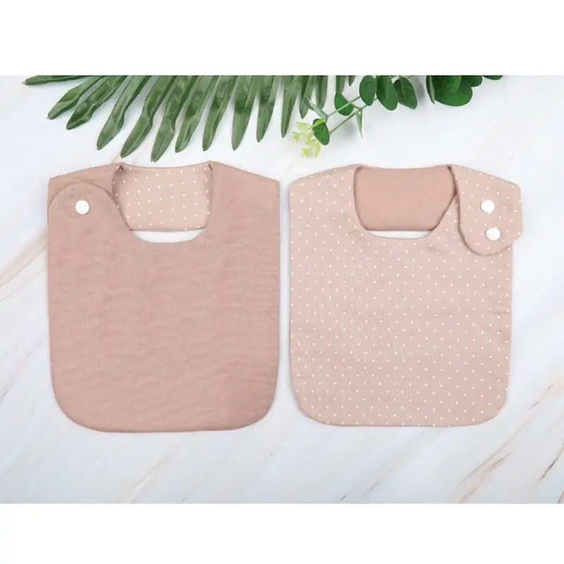 

Floral Vintage Newborn Double Side Bibs Boys Girls Waterproof Linen Cotton Saliva Towel Baby Shower Gifts