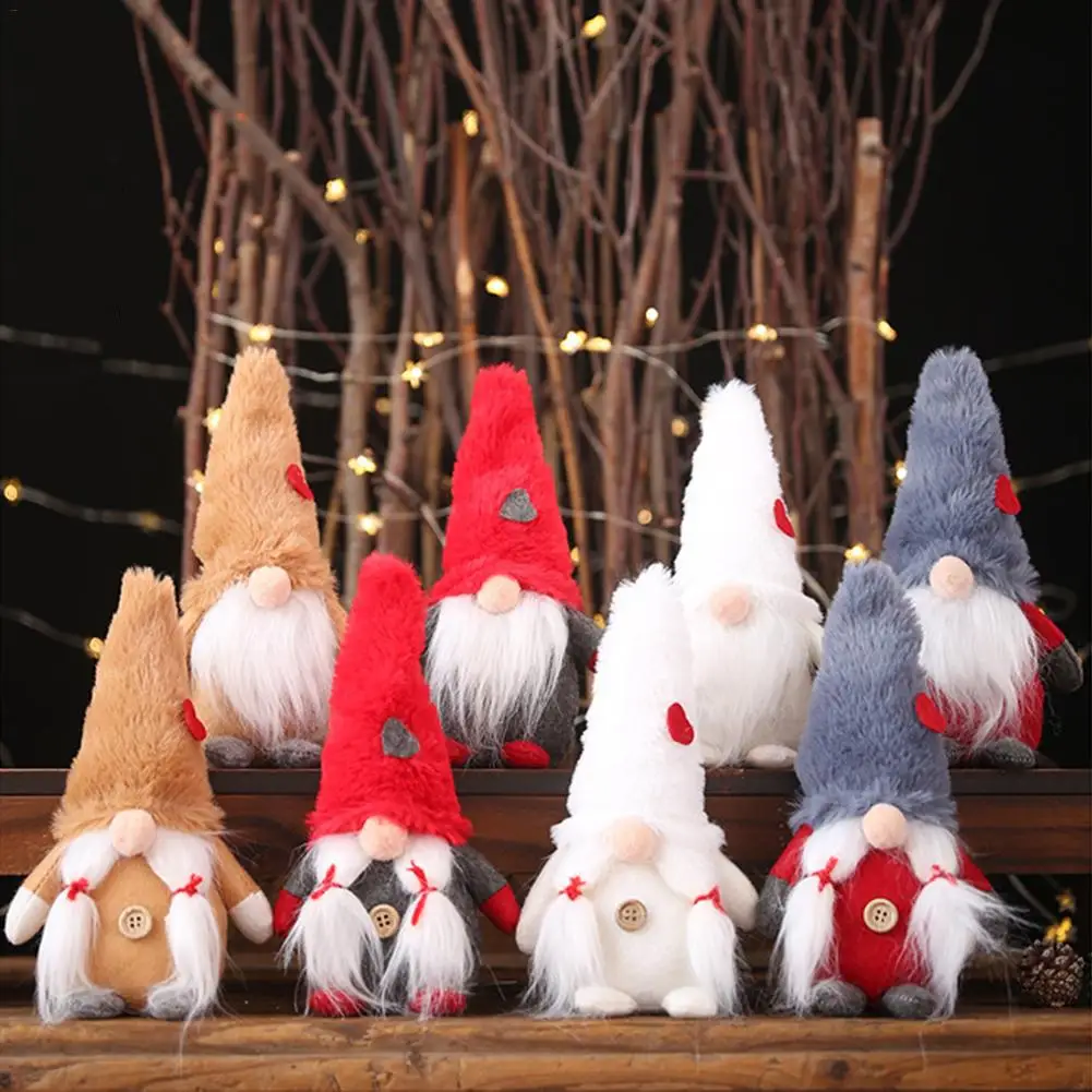 2020 Рождественская безликая кукла орнамент Скандинавская земля Бог Санта Клаус