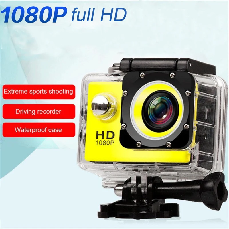 JCKEL Outdoor Sport Action Mini Camera HD 1080P Waterproof Cam Screen Color Water Resistant Video Surveillance Underwater Camera