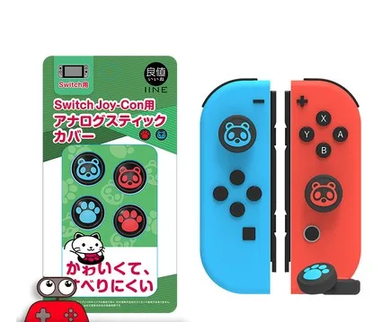 Фирменная Новинка TN-828 Животные пересечения силиконовый Joycon Кепки для Nintendo Switch