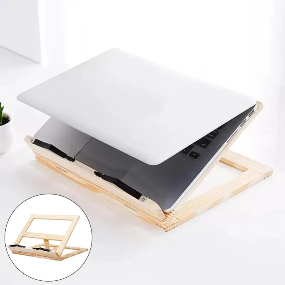 

50% Off Universal Wooden Frame Reading Bookshelf Bracket Tablet Laptop Stand Holder Rack