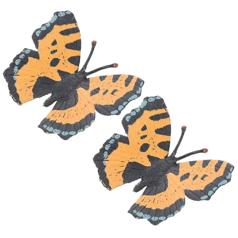

Пластиковые фигурки бабочек, 2 шт., когнитивные игрушки, бабочки, образовательные модели