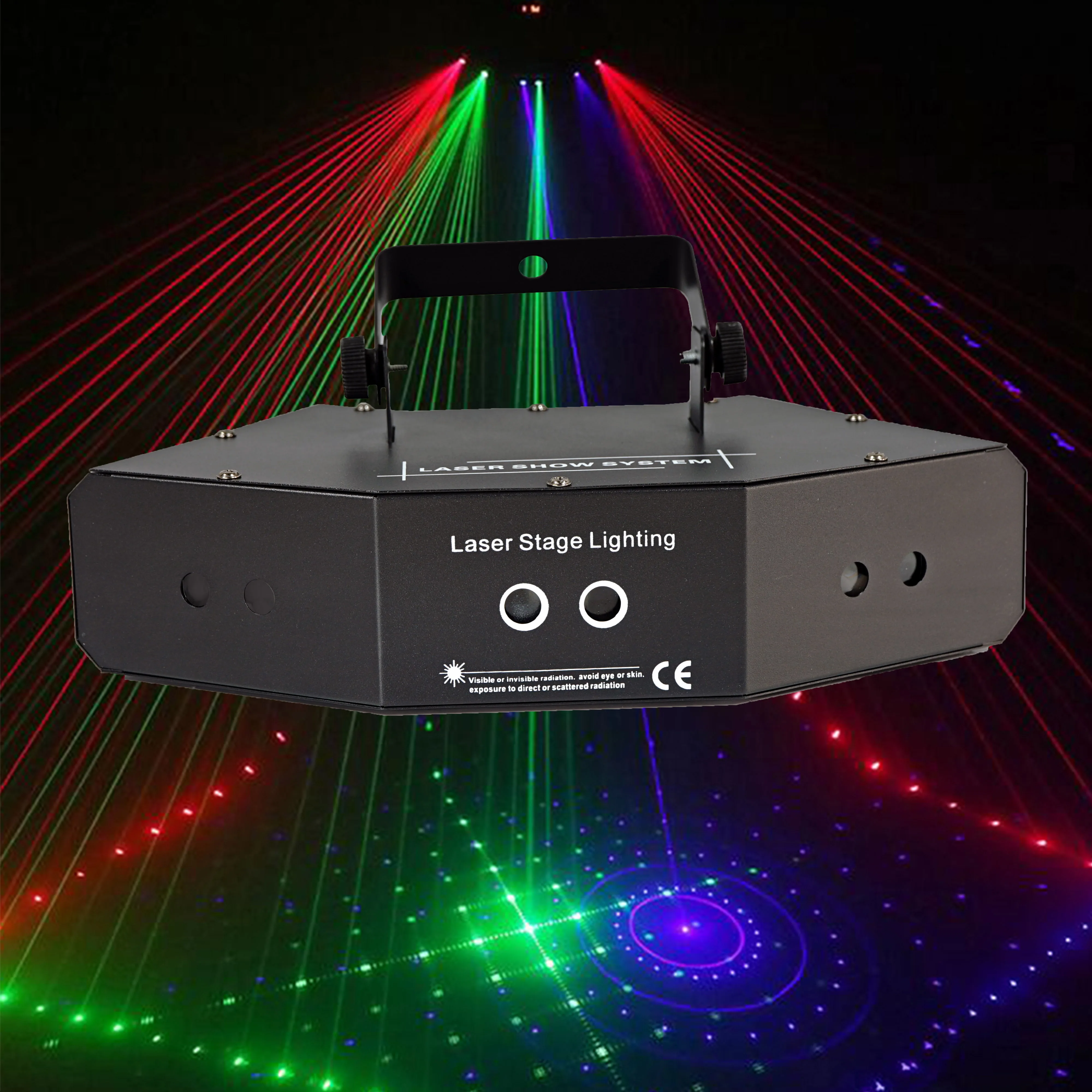YaYao 6 огенный лазерный сканер Lichten DMX512 Rgb Полноцветный светильник + подиумный