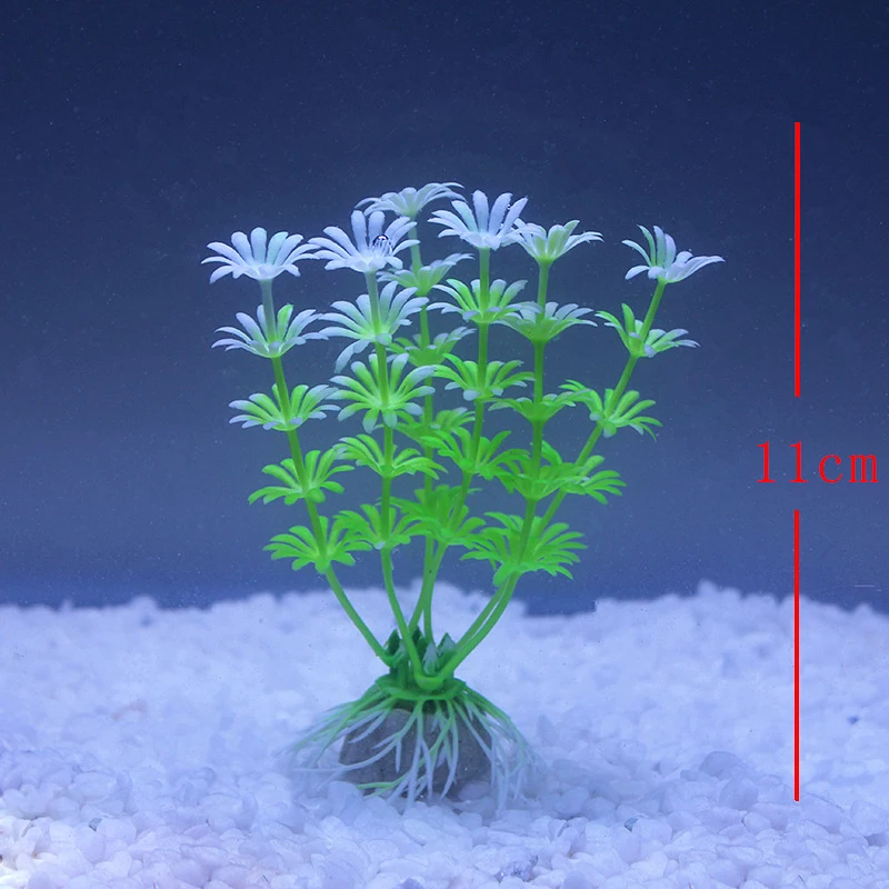 Фотоэлемент для украшения аквариума погружной цветок трава декоративное