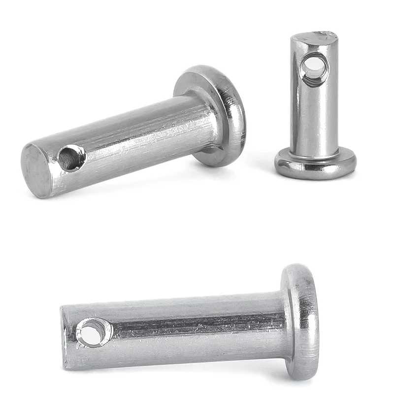 Роликовый штифт с позиционированием цилиндра с отверстием и плоской головкой из нержавеющей стали 304 M3 M4 M5 M6 M8 M10 M12 GB882, 1/10 шт.