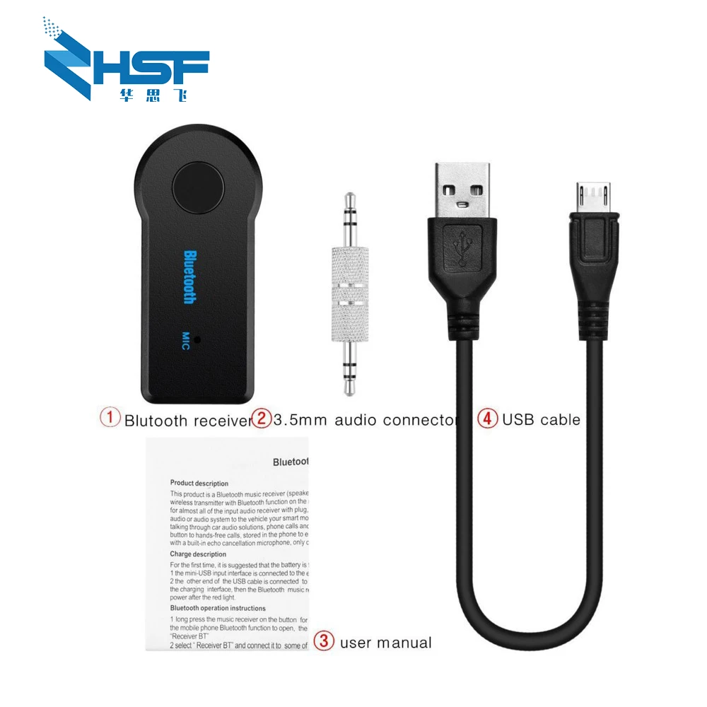 Мини 5 0 Bluetooth приемник аудио передатчик AUX USB 3 мм MP3 музыка гарнитура
