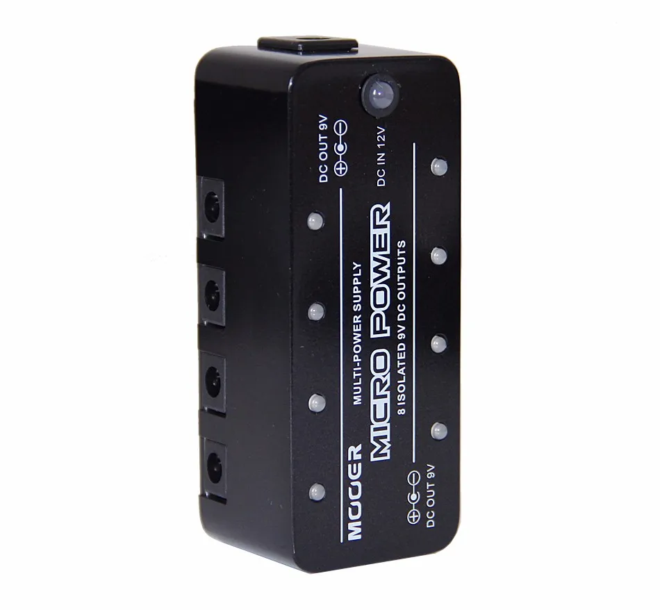 Блок питания для педали Micro Power MOOER 8 изолированных выходов постоянного тока 9 В