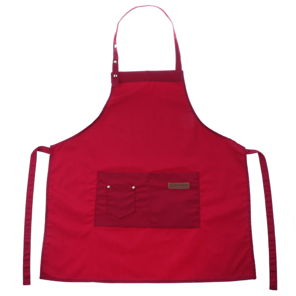 

Women Men Apron Stylish Cooking Aprons With 2 Front Pockets Durable and Adjustable for Kitchen Crafting BBQ Drawing Baking