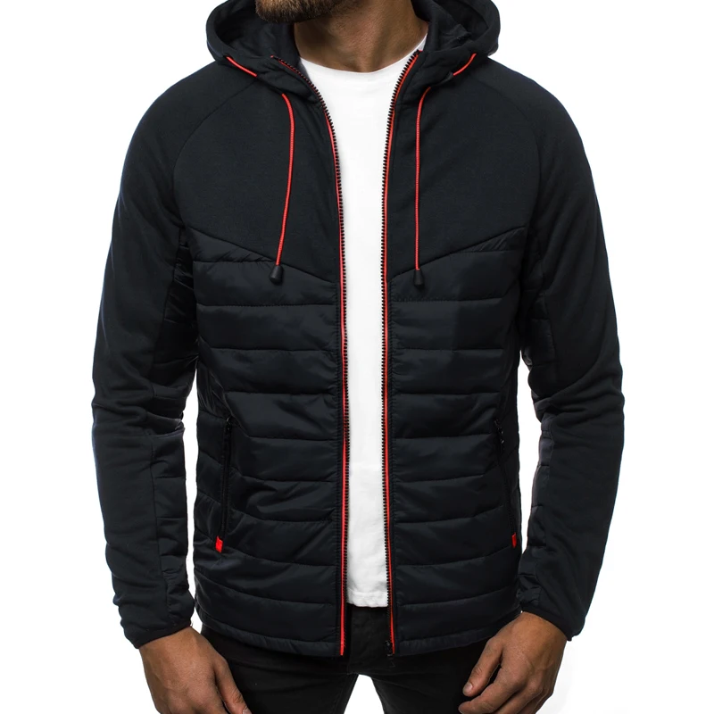 

Men's Fashion Jacket Coat Autumn Winter Sports Retro Hooded Zipper Coat Men Clothing Casual Loose Jacket Coat Ropa Hombre