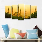 5 шт., настенный пейзаж из Турции в стиле закаты, для гостиной