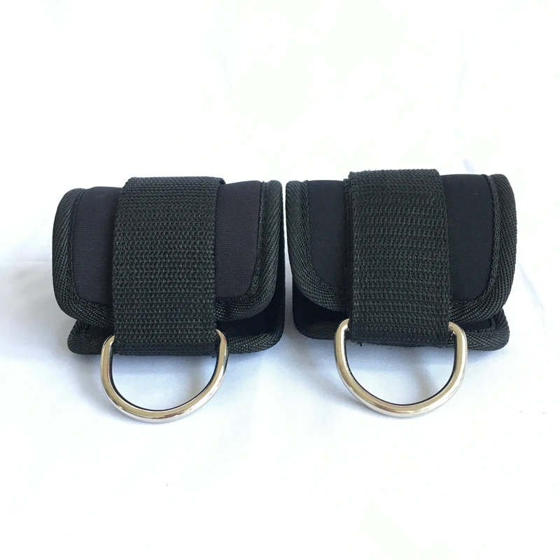 2 шт спортивные лодыжки ремни мягкие d кольца манжеты для спортзала тренировки