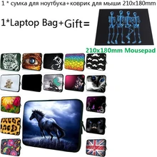 Tablet Bag 10 12 14 7 Inch+21x18cm Gaming Mousepad Sleeve 15 17 13 Laptop Case For HP Samsung Galaxy Tab S6 Lite 10.4 Tab A 10.1