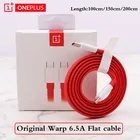 Оригинальный плоский кабель Oneplus 8 T 8 T Warp для зарядки типа C, 6,5a Быстрая зарядка для OnePlus 8 7 Pro 7T 6T 6 5T 5 3T 3 Зарядка