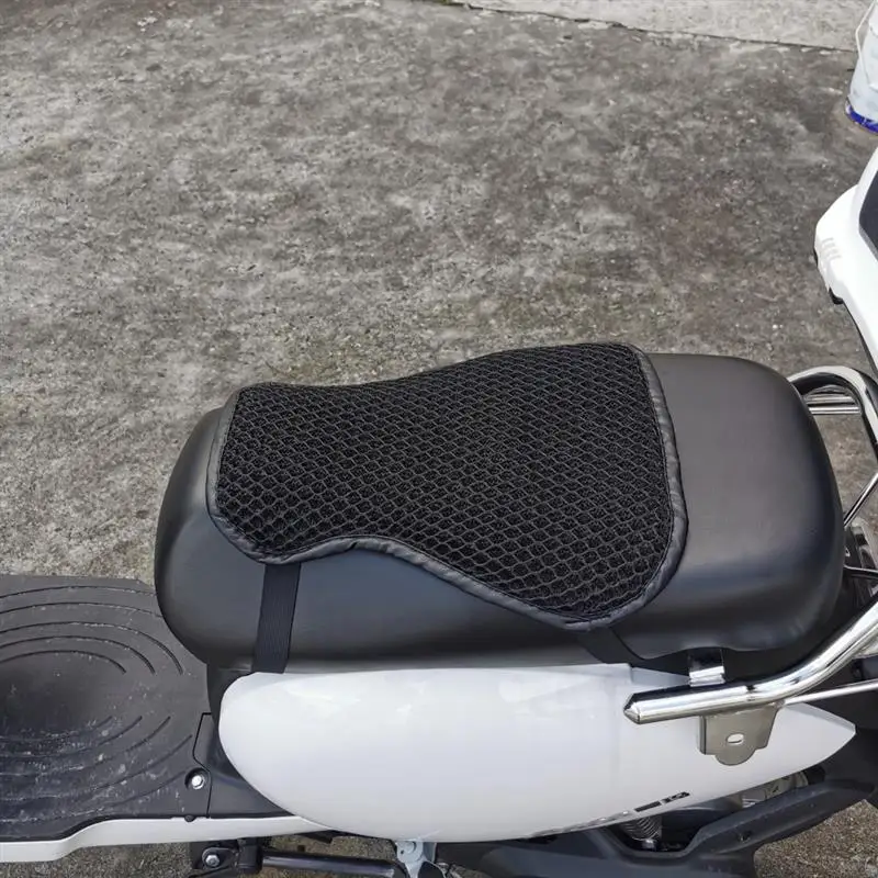 

Мотоциклетная Подушка, солнцезащитный и водонепроницаемый коврик для сиденья мотоцикла, нескользящий сетчатый защитный чехол для сиденья ...
