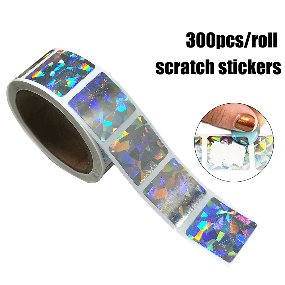 Наклейки от царапин квадратные алмазные лазерные цветные металлические