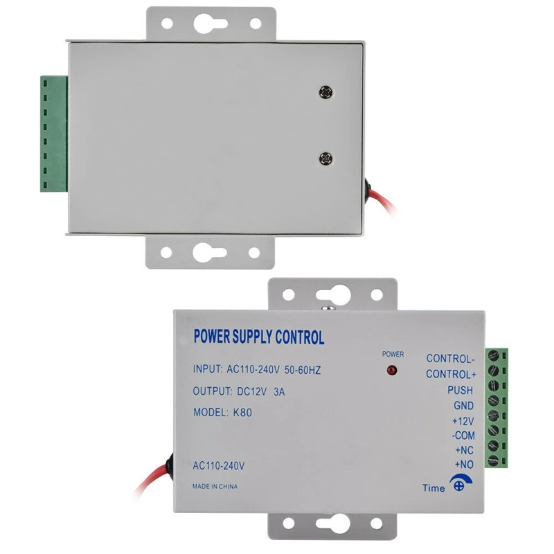 K80 Door Access System Electric Power Supply Control DC 12V 3A Miniature Power/Electric Lock Power/Access | Электроника