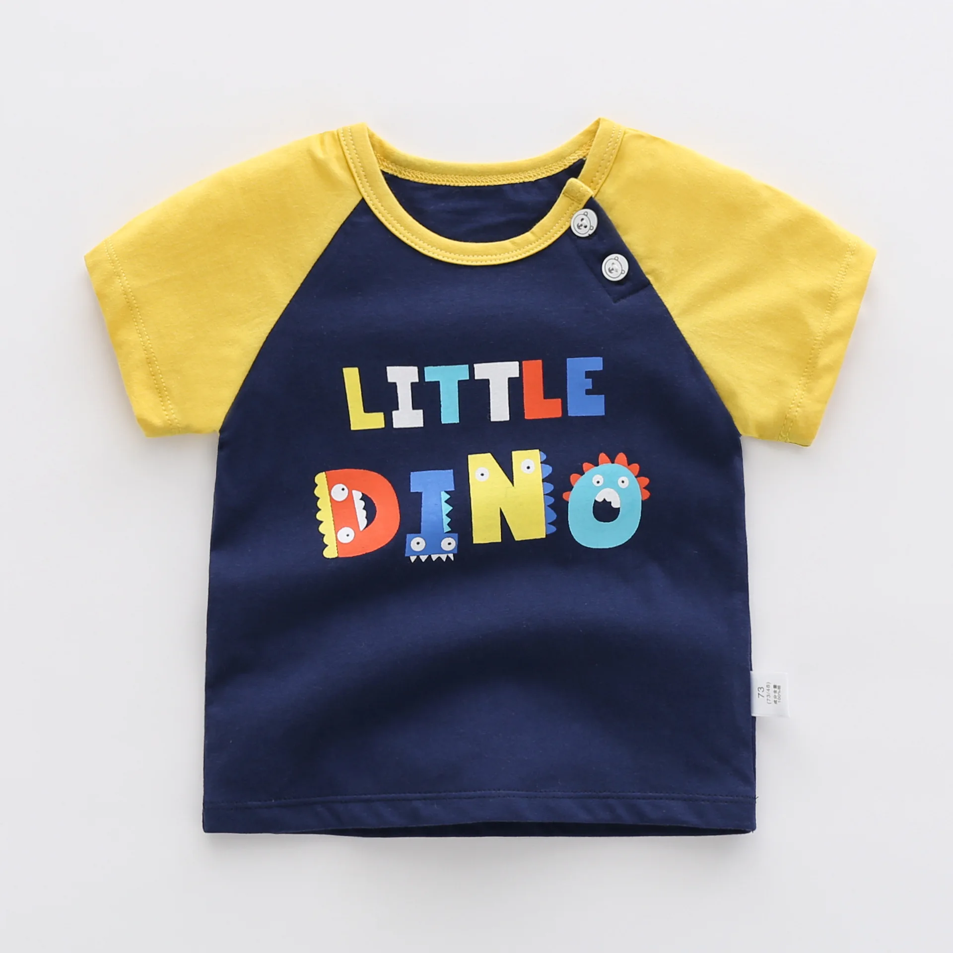 

Unisex Baby Summer Tshirts Short Sleeved Cartoon Clothes 1-5 Years Old Children Clothing Printed Flower Cotton Tops Underwear