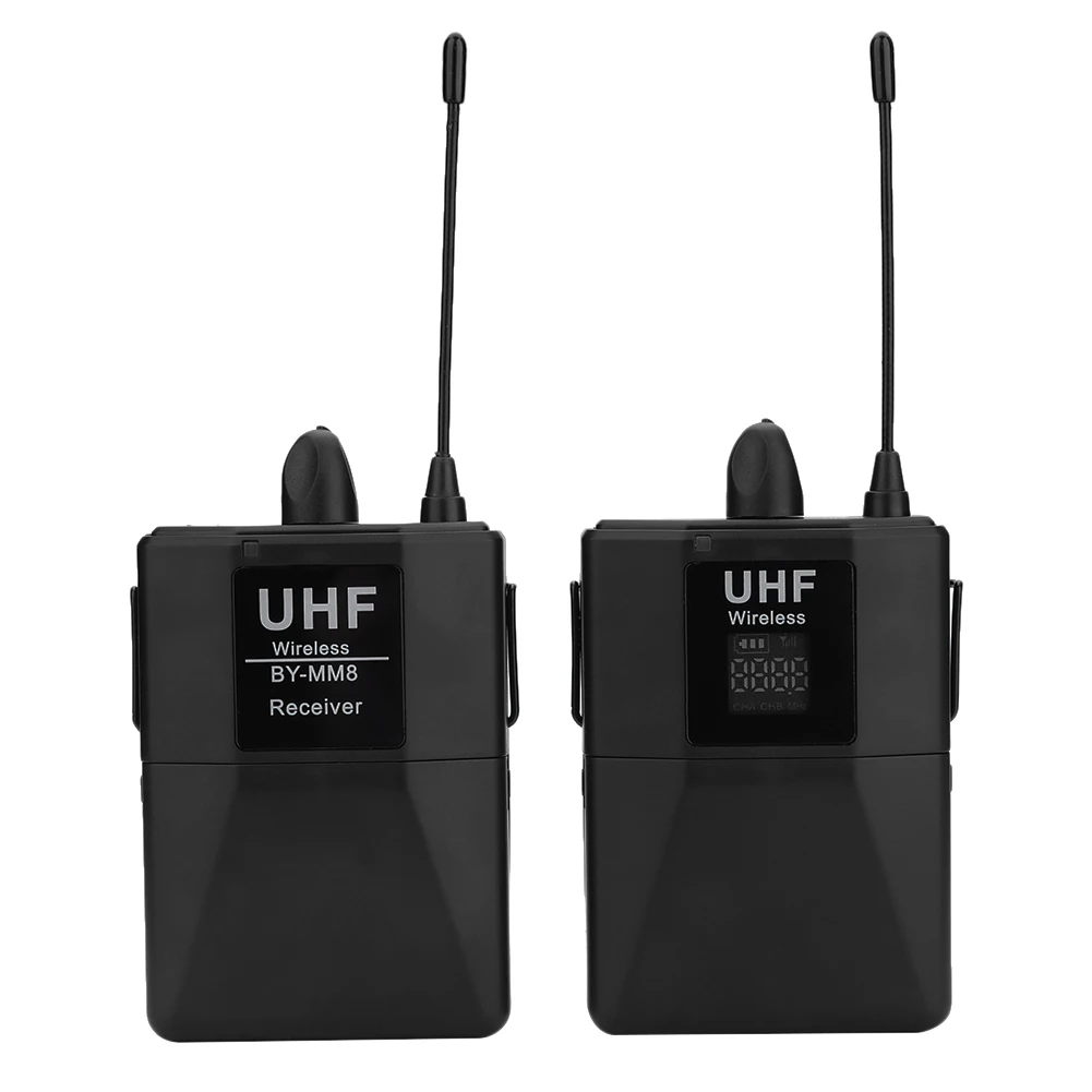 

20-Channel UHF Wireless Lavalier Lapel Microphone System Chatting Network Teaching Video Conferencing for Smartphone Camera