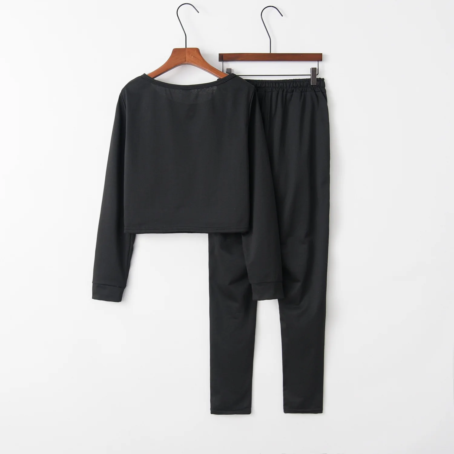 

Hole cute 2020 New Design Fashion Hot Sale Suit Set Women Tracksuit Two-piece Style Outfit Sweatshirt Sport Wear