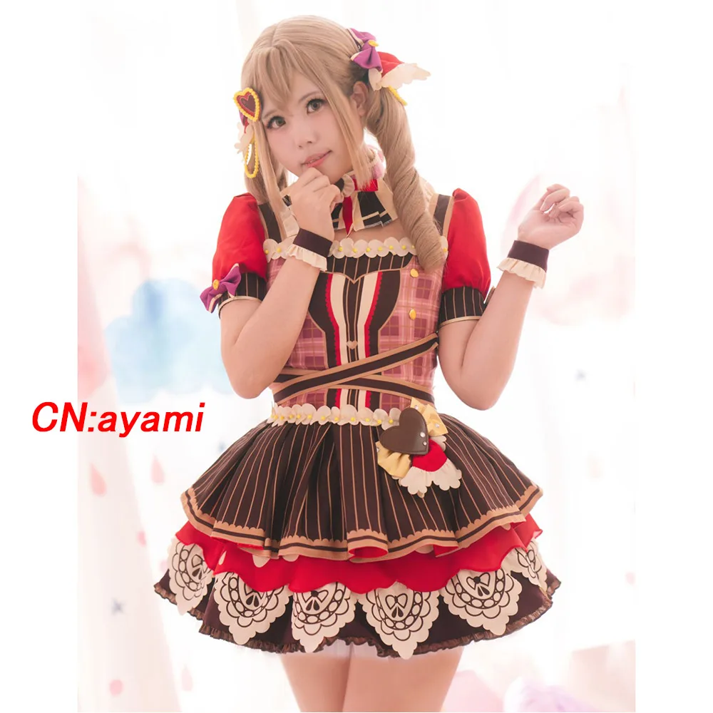 Костюм для косплея аниме взгляд! Ichigaya Arisa Dustabata платья на День Св. Валентина