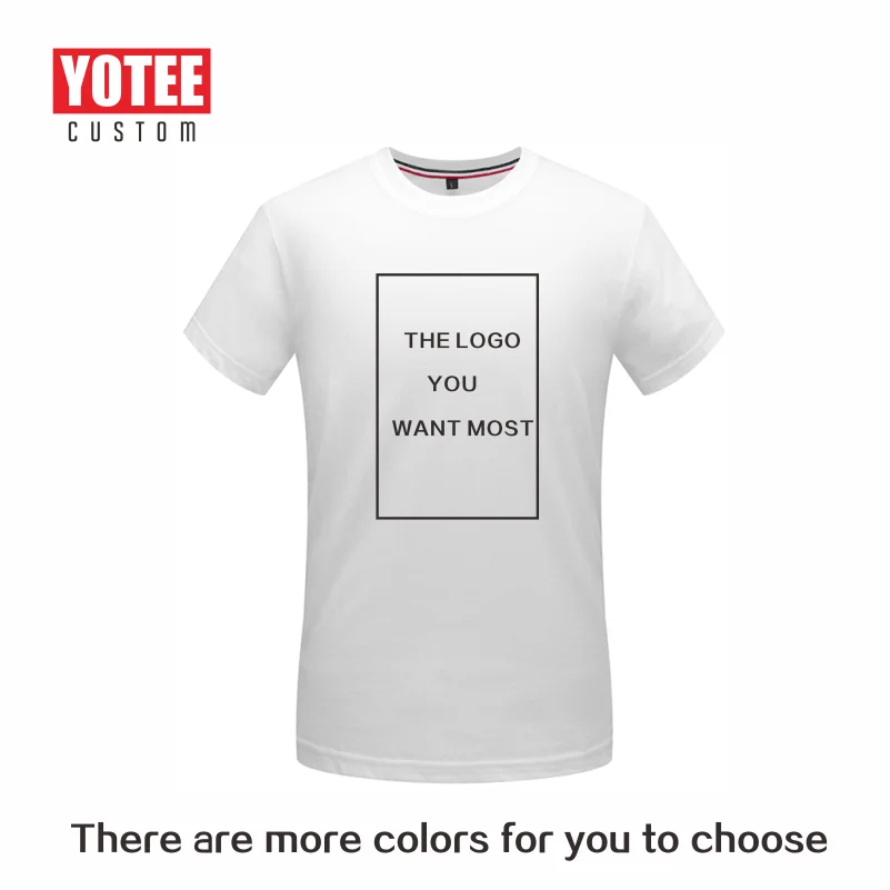 

T-shirt Design your own LOGO brand / logo / picture custom personal company group DIY cotton men and women T-shirt short-sleeved