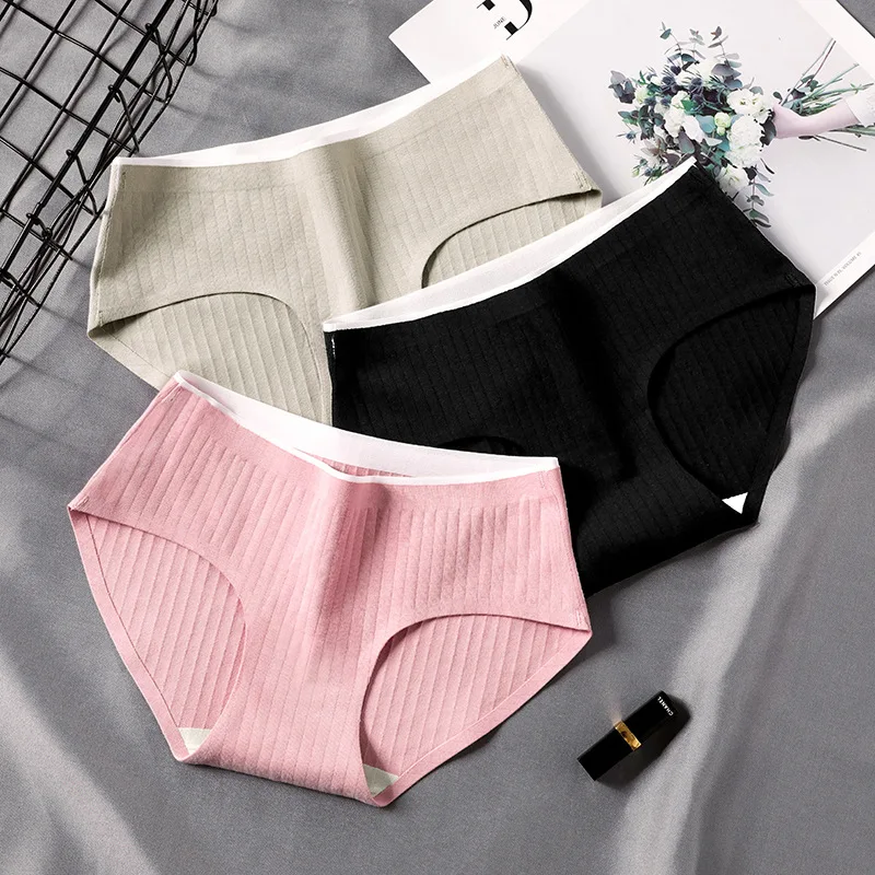 

Новое поступление, хлопковые трусики 3 шт./лот, женское удобное нижнее белье, сексуальные антибактериальные трусики со средней посадкой, жен...