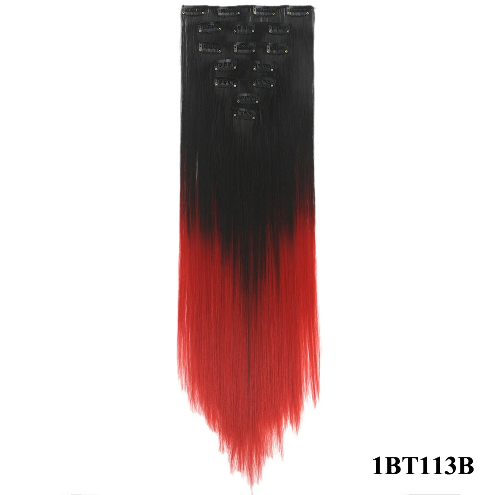 Soowee 24 ''длинные прямые высокотемпературные волосы синтетический шиньон блонд