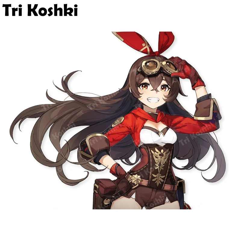 

Три кошки KCS269 аниме девушка Эмбер геншин искусственная красочная наклейка на автомобиль бампер ноутбук багаж мотоцикл