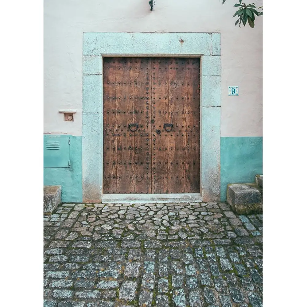 Фотофон с изображением старого дома кирпичной и цементной стеной | Электроника