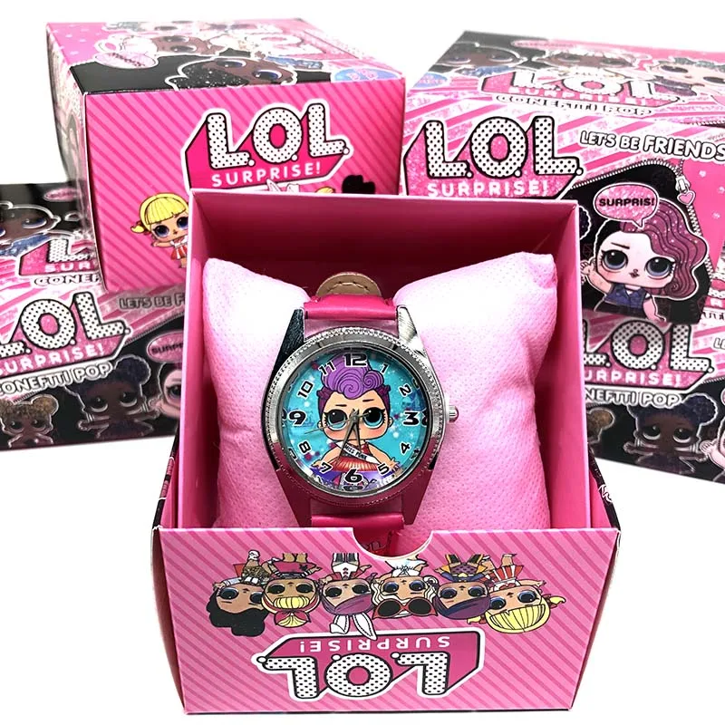 original lol surprise dolls Children's electronic watch cartoon student watches with box children girl watches birthday gifts