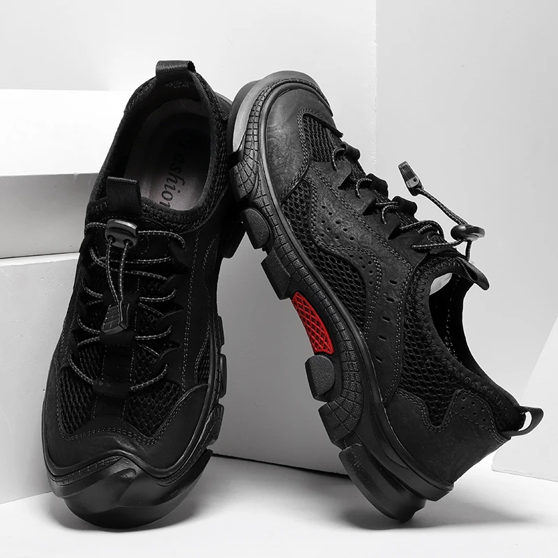 

Summer Breathable Mesh Shoes Men Summer Shoes Men 2020 Slipper Massage Sneakers Slippers Sandals Fashion Sandale Homme Ete