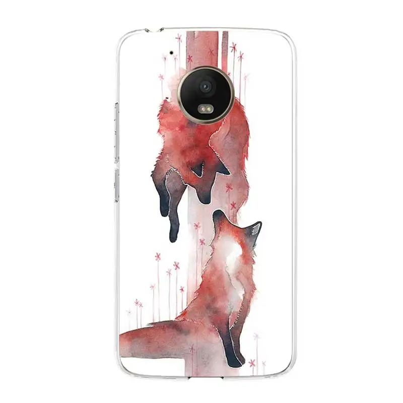 

Funny Fox Case Cover For Motorola G9 Play G9 Plus G7 Plus G8 Power Lite Soft Silicone Cases For Moto G5 G5S G6 E5 Back Cover She
