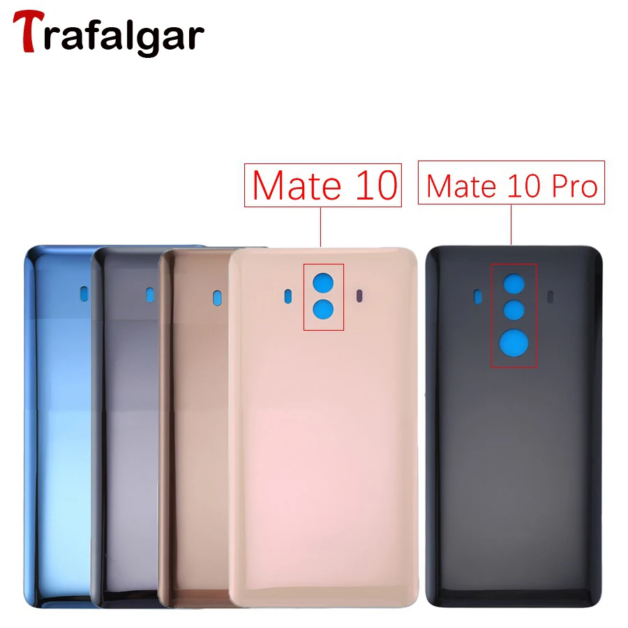Задняя крышка батарейного отсека для Huawei Mate 10 Pro стеклянный корпус чехол сменная