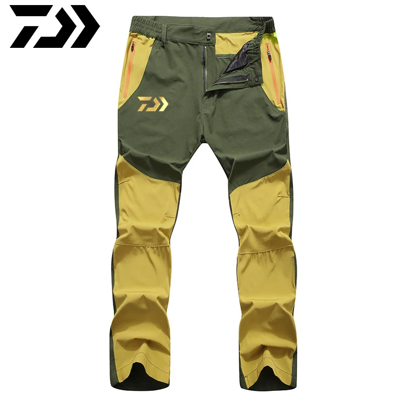 

Daiwa Fishing Clothes Men's Summer Quick Dry Softshell Pants Outdoor Elastic Camping Hiking Trekking Fishing Climbing Trousers