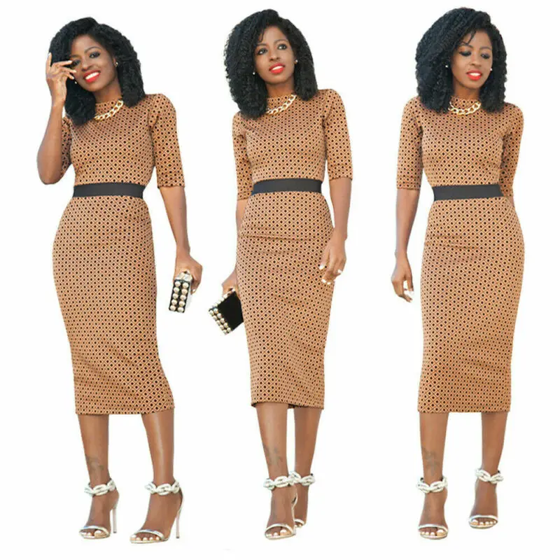 

Goocheer Elegant Women's Business Office Dress Formal Bodycon Sheath Pencil Dresses