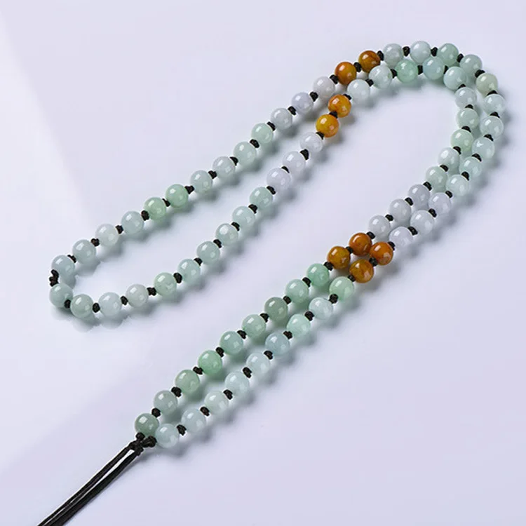 Оптовая продажа ожерелье из натурального нефрита трех цветов подвеска ручной