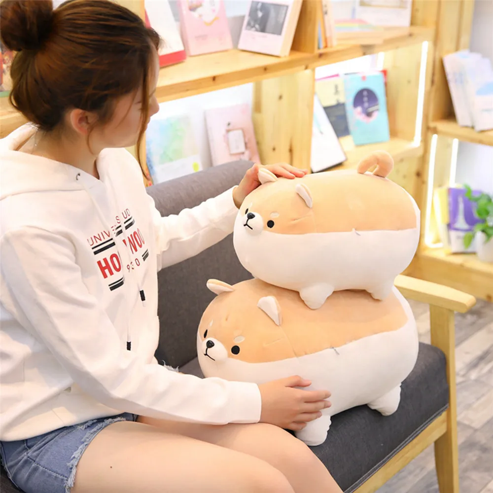

40cm Cute Shiba Inu Dog Plush Toy Stuffed Sotf Pillow Doll Cartoon Doggo Shiba Soft Pillow Lovely Gift for Kids Baby Children