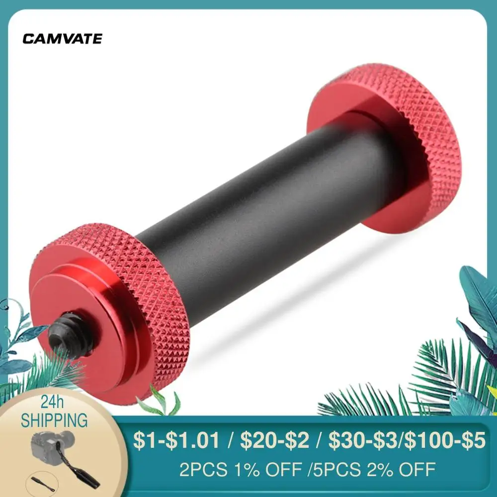 

CAMVATE Standard Universal 15mm Micro Rod V2 (2 Inch Long) With 1/4"-20 Male Threading For DSLR Camera 15mm Quick Release Mount