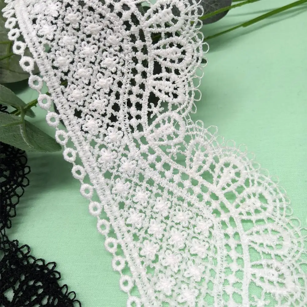 7 см Черно белые кружевные водорастворимые фабричные прямые кружева|Кружево| |