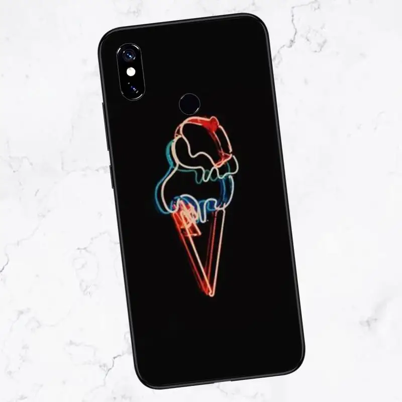 

hamburger Colorful Neon Phone Case For Xiaomi Redmi 7 8 9t a3Pro 9se k20 mi8 max3 lite 9 note 9s 10 pro