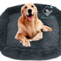 long plush square dog bed sofa kennel winter warm puppy mat cat nest soft house non slip basket cushion for dogs pet supplies