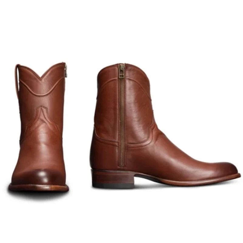 

Мужские короткие ботинки на плоской подошве, черные ботинки в стиле ретро, с острым носком, вышивкой, средней высоты, для весны и осени,