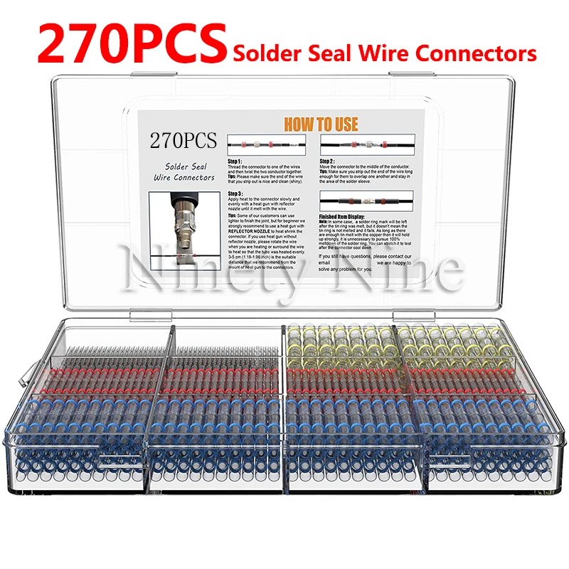 Термоусадочные стыковые разъемы для проводов водонепроницаемые изолированные