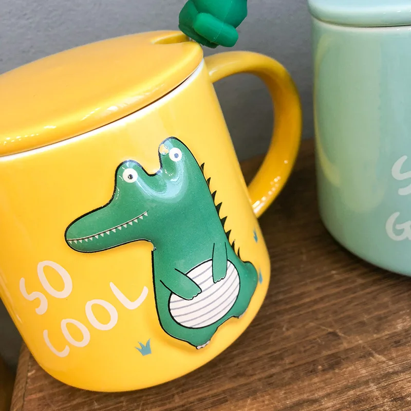 Кружка 3D рельеф динозавр Монстр керамическая кружка милый мультфильм Цвет
