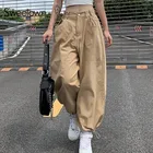 Женские Мешковатые брюки-карго в уличном стиле, с высокой талией