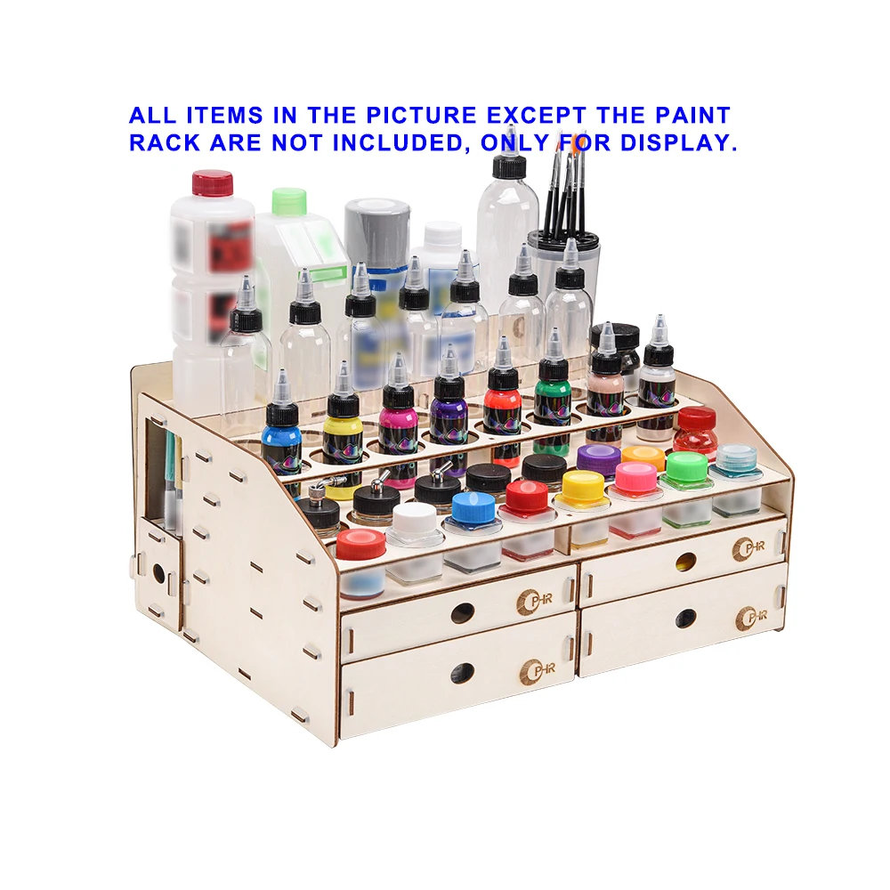 OPHIR Wood Paint Rack with Mar Pen Storage Artist Supply Stand Pigment MG062 | Дом и сад